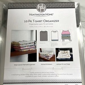 Pack of 10 T-shirt Organizers